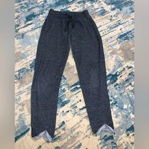 Dark gray jogger style sweet pants